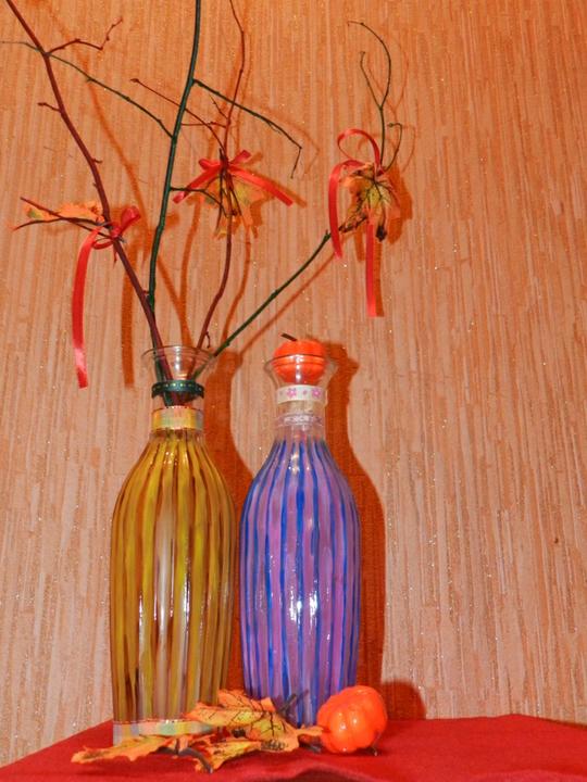 Декор вазы для цветов своими руками - 72 фото