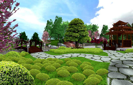 Варианты дизайна садовых участков площадью 6 соток — примеры проектов
