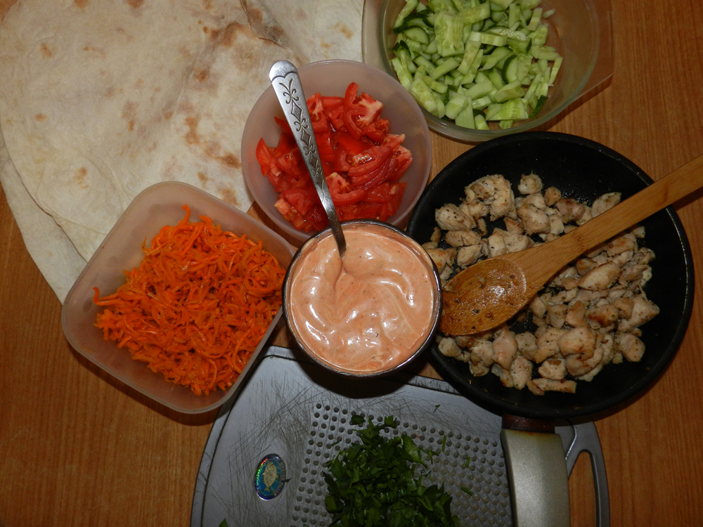 Домашняя шаурма с курицей пошаговый рецепт с видео и фото – Авторская кухня: Сэндвичи