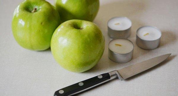 Как делать натуральные ароматизированные подсвечники из яблок