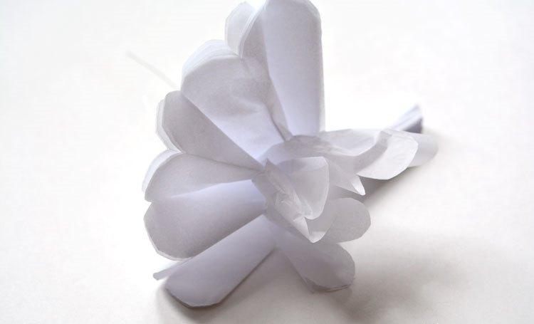 белая оберточная бумага рулон-цветочная упаковка | Синвин