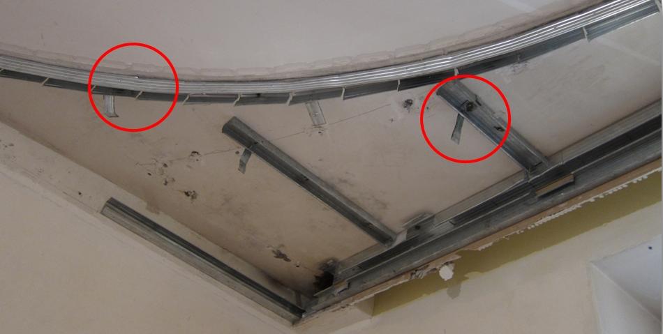 Каркас потолка под гипсокартон: монтаж подвесной двухуровневой конструкции, примеры