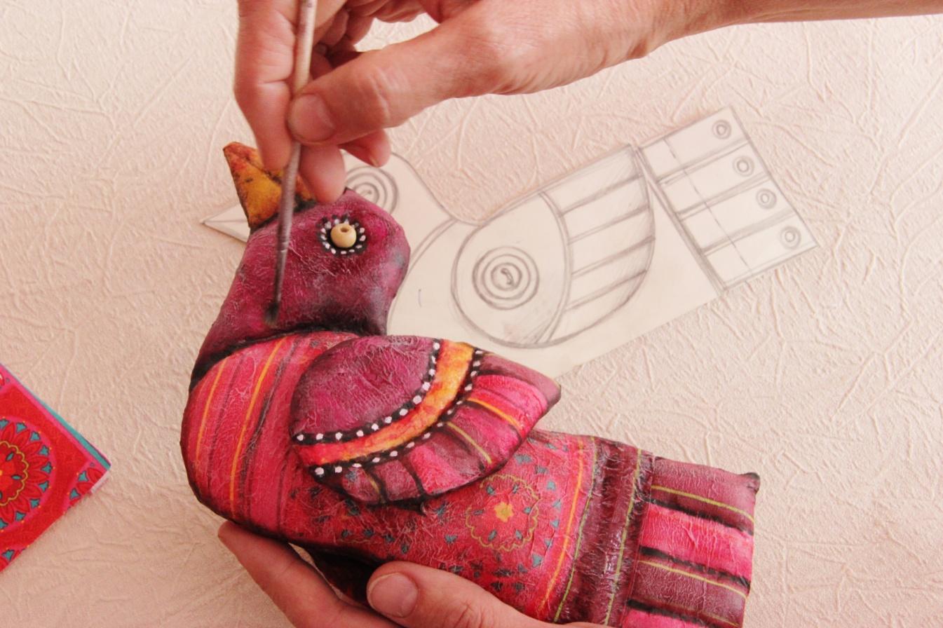 Мастер класс «Кукла Клубничка», техника грунтованный текстиль.
